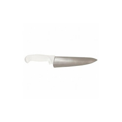 Crestware Chef Knife,8 in Blade,White Handle  KN30