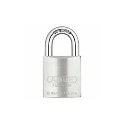 Abus Keyed Padlock, 59/64 in,Rectangle,Gold 83/45 RK KA-100