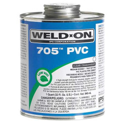 Weld-On Pipe Cement,16 fl oz,Clear 13972