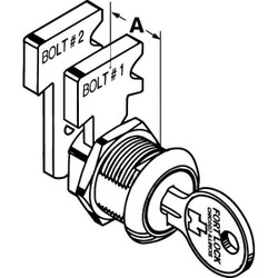 Compx Fort Cabinet and Drawer Dead Bolt Locks,Silvr  MFW23010-217