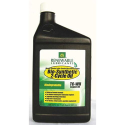 Renewable Lubricants 2-Cycle Engine Oil,Bio-Synthetic,1qt  85211