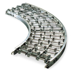 Ashland Conveyor Skatewheel Conveyor,90 Curve,18in. W 18X16X90A