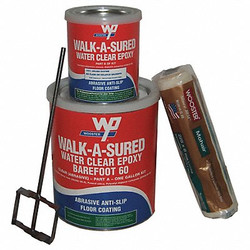 Wooster Products Anti-Slip Floor Coating,Clear,1 gal,Kit WAS60.CLR