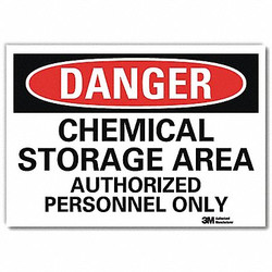 Lyle Danger Sign,7inx10in,Reflective Sheeting U3-1166-RD_10X7
