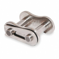 Tsubaki Connecting Link,SS,Riveted,11/32 in,PK5 25SSCL