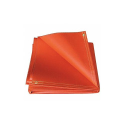Hi Temp Welding Curtain,10 ft H,12 ft W,Orange O51-10X12-20-B