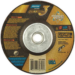 Norton Abrasives Depressed Center Wheel,5in,5/8-11in  66253370795