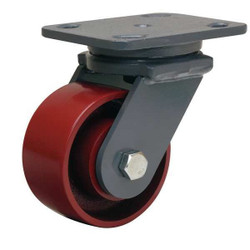 Hamilton Standard Plate Caster,Swivel,1000 lb. S-WH-4MB-4SL-FB