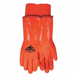Mcr Safety Cold Protection Gloves,L,HiVis Orange,PR 6714FF