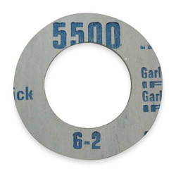 Garlock Flange Gasket,6 in.,1/8 in.,Gray 5500RG-0150-125-0600