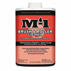 M-1 Brush Cleaner,1 qt Bottle, Water Base  60932M