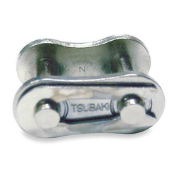 Tsubaki Connecting Link,Steel,7/8 in,PK5 50NP C/L