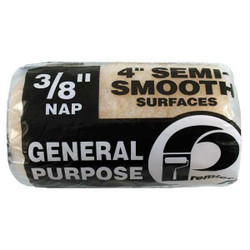 Premier Paint Roller Cover,4"L,3/8"Nap,Polyester PR80C4