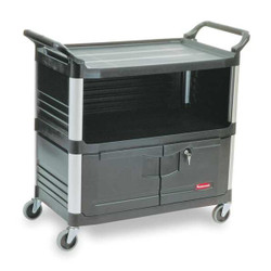 Rubbermaid Commercial Equipment Cart,40.63 in L,Rubber FG409500BLA