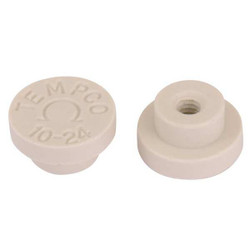 Tempco Ceramic Terminal Caps,10-24Threads,PK10 CER-102-104