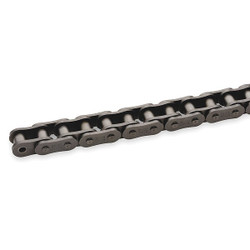 Tsubaki Roller Chain,10ft,Riveted Pin,Steel 80HRB