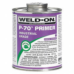 Weld-On Primer,Purple,8 Oz,PVC and CPVC  13996