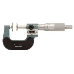 Mitutoyo Digital Disk Micrometer,0-1 In,0.001 In 223-125