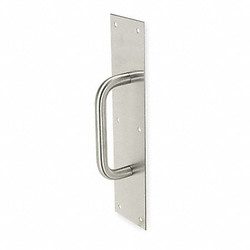 Rockwood Pull Plate,Round Grip,Aluminum,3 x12 In 102 X 70A.28