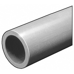 Fibergrate RD Tube,ISOFR,Gry,1 OD x1/8 In Wall,5 Ft  870980