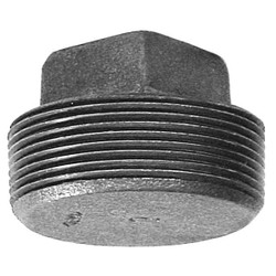 Anvil Square Head Plug, Malleable Iron, 3/8 in 0318901527
