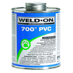 Weld-On Pipe Cement,32 fl oz,Clear 13968
