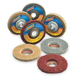Norton Abrasives Non-Woven Dep Center Disc, 4 1/2 in Dia 66261020547