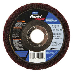 Norton Abrasives Non-Woven Dep Center Disc, 4 1/2 in Dia 66261020549