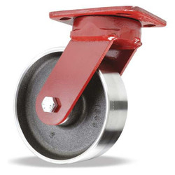 Hamilton Kingpinless Plate Caster,Swivel,2500 lb. S-ZFWH-6FSB