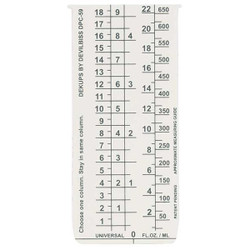 Devilbiss Disposable Measuring Guide Inserts,PK10 DPC-59-K10