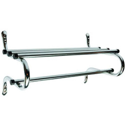 Csl Wall-Mount Garment Rod,24 in W,Silver TMK-24-1