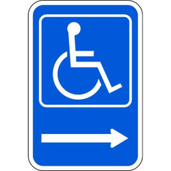 Lyle ADA Handicapped Parking Sign,18" x 12" HC-014R-12HA