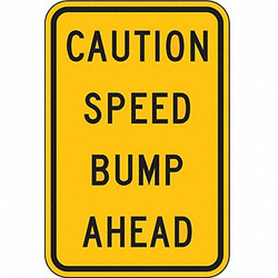 Lyle Speed Bump Traffic Sign,18" x 12" TR-034-12HA