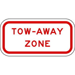 Lyle Tow-Away Zone Parking Sign,6" x 12" R7-201-12HA