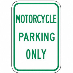 Lyle Motorcycle Parking Sign,18" x 12" RP-030-12HA