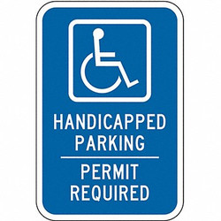 Lyle Handicapped Parking Sign,18" x 12"  HC-007-12HA