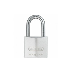 Abus Keyed Padlock, 49/64 in,Rectangle,Silver  75IBHB/40 KA