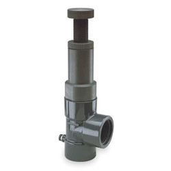 Hayward Flow Control Adjustable Relief Valve,2 In,25 psi,PVC RV1200TE