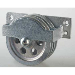 Peerless Hardware Pulley Block,Bolt-On,1/4 in Rope dia. 3-120-30-86-