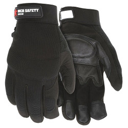 Mcr Safety Fasguard Synthetic Leather Palm Blk,XL 903XL