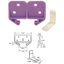 PRIME-LINE 1-1/4 Purple Track Guide R 7130