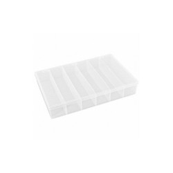 Flambeau Compartment Box,Snap,Clear,2 5/16 in T806