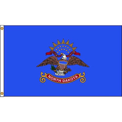 Nylglo North Dakota Flag,4x6 Ft,Nylon 144170
