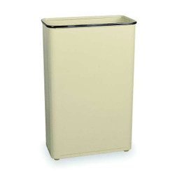 Rubbermaid Commercial Trash Can,Rectangular,24 gal.,Almond FGWB96RAL