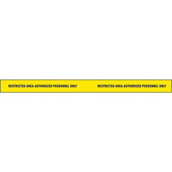 Sim Supply Barricade Tape,Yellow/Black,180ft x 2 In  2 IN X 60 YD