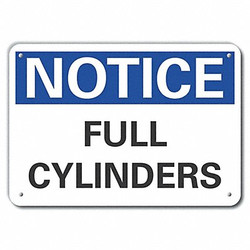 Lyle Notice Sign,7 in x 10 in,Aluminum LCU5-0091-RA_10X7