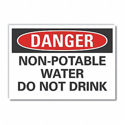 Lyle Potable Water Danger Label,5x7in,Polyest LCU4-0513-ND_7X5