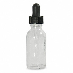 Qorpak Dropper Bottle,79mmH,Clear,31mm Dia,PK48  GLC-05723