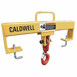 Caldwell Forklift Lifting Beam,4,000 lb,Yellow 10S-2-20