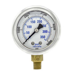 Pic Gauges Pressure Gauge,1/8 in. NPT,2 in. 201L-208R